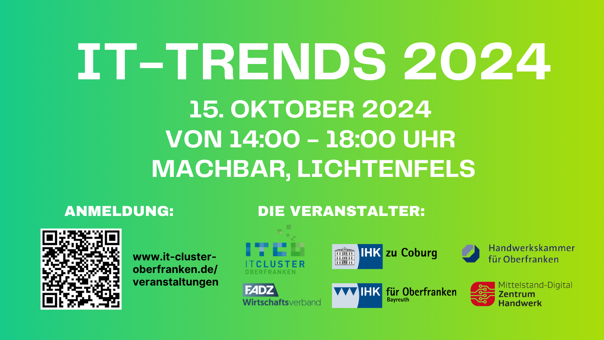 Der IT Cluster Oberfranken organisiert wieder die IT Trends